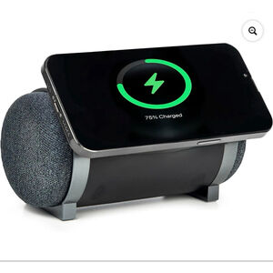TYLT Magboom Speaker Bluetooth + MagSafe Wireless Charger One Size Black Gray
